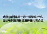 房贷lpr利率是一月一调整吗 什么是LPR利率具体情况详细内容介绍