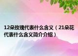 12朵玫瑰代表什么含义（21朵花代表什么含义简介介绍）