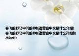 会飞的野马中间的神仙语谐音中文是什么介绍(会飞的野马中间的神仙语谐音中文是什么详细情况如何)