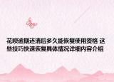 花呗逾期还清后多久能恢复使用资格 这些技巧快速恢复具体情况详细内容介绍