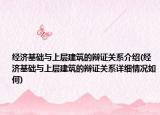 经济基础与上层建筑的辩证关系介绍(经济基础与上层建筑的辩证关系详细情况如何)