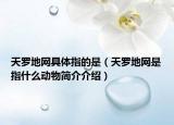 天罗地网具体指的是（天罗地网是指什么动物简介介绍）