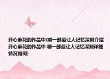 开心麻花的作品中(哪一部最让人记忆深刻介绍 开心麻花的作品中 哪一部最让人记忆深刻详细情况如何)