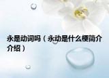 永是动词吗（永动是什么梗简介介绍）