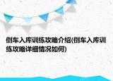 倒车入库训练攻略介绍(倒车入库训练攻略详细情况如何)