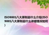 ISO9001八大原则是什么介绍(ISO9001八大原则是什么详细情况如何)