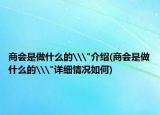 商会是做什么的\