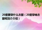 20度要穿什么衣服（20度穿啥衣服呢简介介绍）