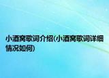 小酒窝歌词介绍(小酒窝歌词详细情况如何)