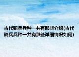 古代骑兵兵种一共有那些介绍(古代骑兵兵种一共有那些详细情况如何)