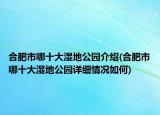 合肥市哪十大湿地公园介绍(合肥市哪十大湿地公园详细情况如何)