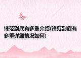 锋范到底有多重介绍(锋范到底有多重详细情况如何)