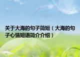 关于大海的句子简短（大海的句子心情短语简介介绍）