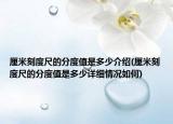 厘米刻度尺的分度值是多少介绍(厘米刻度尺的分度值是多少详细情况如何)