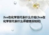 2co在化学里代表什么介绍(2co在化学里代表什么详细情况如何)