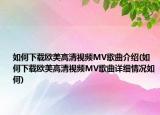 如何下载欧美高清视频MV歌曲介绍(如何下载欧美高清视频MV歌曲详细情况如何)