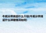 牛熊分界线是什么介绍(牛熊分界线是什么详细情况如何)