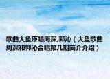 歌曲大鱼原唱周深,郭沁（大鱼歌曲周深和郭沁合唱第几期简介介绍）