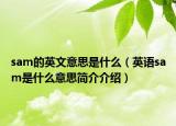 sam的英文意思是什么（英语sam是什么意思简介介绍）