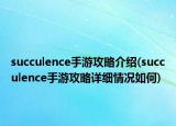 succulence手游攻略介绍(succulence手游攻略详细情况如何)