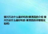 银川万达什么最好吃的(要清真的介绍 银川万达什么最好吃的 要清真的详细情况如何)