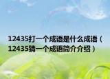 12435打一个成语是什么成语（12435猜一个成语简介介绍）
