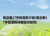 有没有17岁的宝妈介绍(有没有17岁的宝妈详细情况如何)