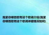 抱紧你哪首歌有这个歌词介绍(抱紧你哪首歌有这个歌词详细情况如何)