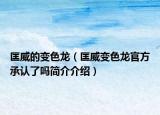 匡威的变色龙（匡威变色龙官方承认了吗简介介绍）