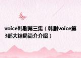 voice韩剧第三集（韩剧voice第3部大结局简介介绍）