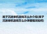 孩子沉迷单机游戏怎么办介绍(孩子沉迷单机游戏怎么办详细情况如何)