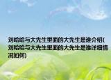刘哈哈与大先生里面的大先生是谁介绍(刘哈哈与大先生里面的大先生是谁详细情况如何)