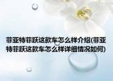 菲亚特菲跃这款车怎么样介绍(菲亚特菲跃这款车怎么样详细情况如何)