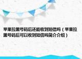 苹果拉黑号码后还能收到短信吗（苹果拉黑号码后可以收到短信吗简介介绍）