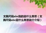 文胸尺码abc指的是什么意思（文胸尺码abc是什么意思简介介绍）