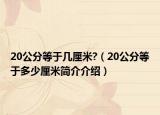 20公分等于几厘米?（20公分等于多少厘米简介介绍）