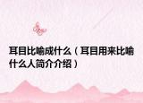 耳目比喻成什么（耳目用来比喻什么人简介介绍）