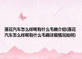 莲花汽车怎么样呢有什么毛病介绍(莲花汽车怎么样呢有什么毛病详细情况如何)