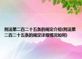 刑法第二百二十五条的规定介绍(刑法第二百二十五条的规定详细情况如何)