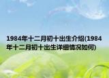 1984年十二月初十出生介绍(1984年十二月初十出生详细情况如何)