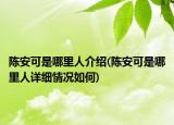 陈安可是哪里人介绍(陈安可是哪里人详细情况如何)