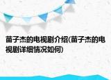 苗子杰的电视剧介绍(苗子杰的电视剧详细情况如何)