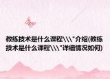 教练技术是什么课程\
