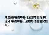 咸湿佬(粤语中是什么意思介绍 咸湿佬 粤语中是什么意思详细情况如何)