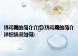 锦鸡舞的简介介绍(锦鸡舞的简介详细情况如何)