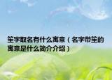 笙字取名有什么寓意（名字带笙的寓意是什么简介介绍）