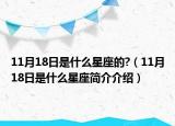 11月18日是什么星座的?（11月18日是什么星座简介介绍）