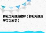 脚趾之间脱皮很痒（脚趾间脱皮痒怎么回事）
