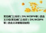 常见阀门上标识（DN,WCBPN等）的含义介绍(常见阀门上标识（DN,WCBPN等）的含义详细情况如何)