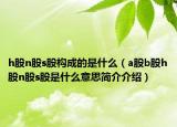 h股n股s股构成的是什么（a股b股h股n股s股是什么意思简介介绍）